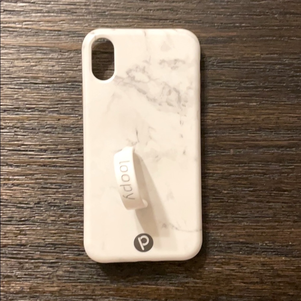 Apple iPhone XRWhite Marble Loopy